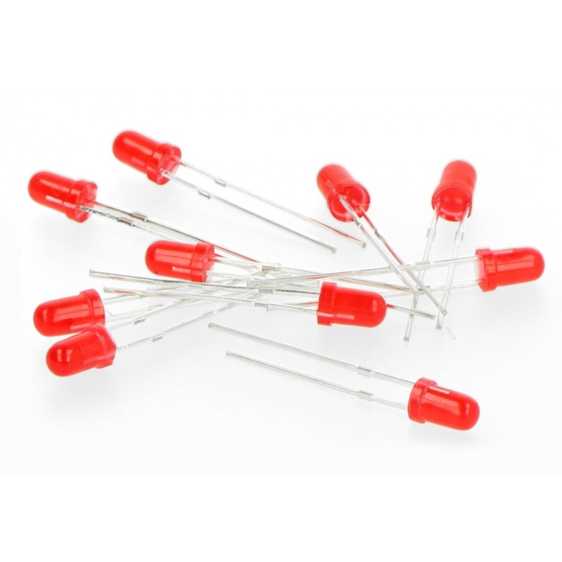 Light Emitting Diode LED Bulb F3 3mm Red DIP, Used in Backlight, Color Screen, Indoor Lighting 2